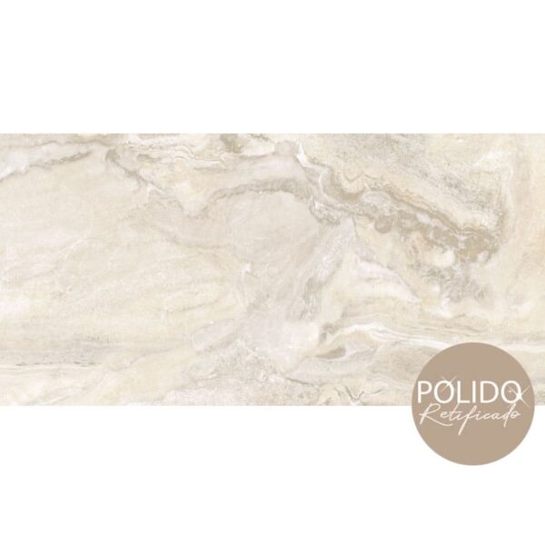 PISO FORMIGRES PREMIUM RETIFICADO 60X1.20 AGATA BEIGE POLIDO