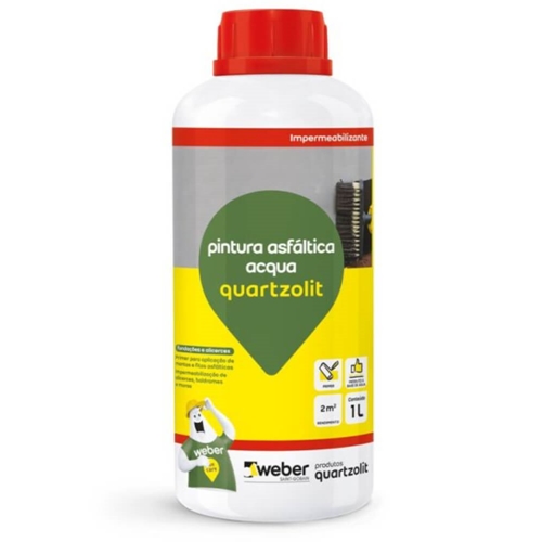 PINTURA ASFALTICA QUARTZOLIT ACQUA 1L
