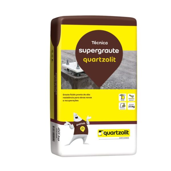 SUPERGRAUTE QUARTZOLIT ARGAMASSA ALTA RESISTÊNCIA 20KG