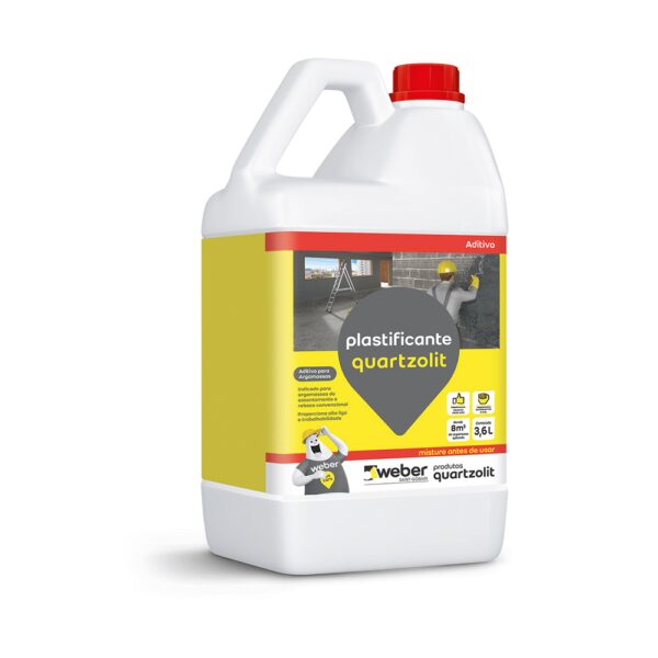 ADITIVO PLASTIFICANTE PRETO QUARTZOLIT 3,6L