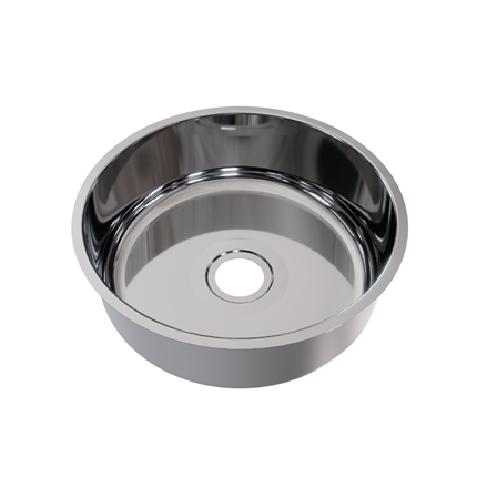 CUBA DE EMBUTIR RIVA REDONDA 38×14 304 S/VÁLVULA 35″ ALTO BRILHO