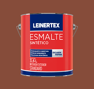 ESMALTE LEINERTEX SINTÉTICO BRILHANTE VERMELHO TELHA 0.9L