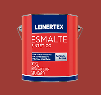 ESMALTE LEINERTEX SINTÉTICO BRILHANTE VERMELHO 0.9L