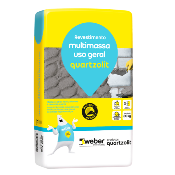 ARGAMASSA QUARTZOLIT MULTIMASSA USO GERAL 20KG