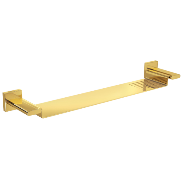 PRATELEIRA DECA POLO GOLD C/BASE METÁLICA