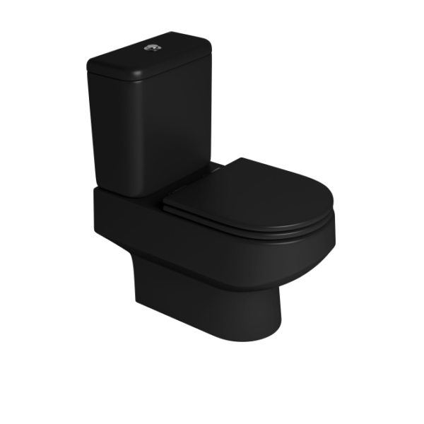 BACIA P/CAIXA ACOPLADA DECA CARRARA EBANO FOSCO