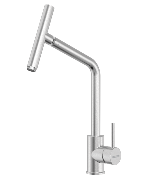 MISTURADOR TRAMONTINA VERSA EM AÇO INOX C/BICA ARTICULADA