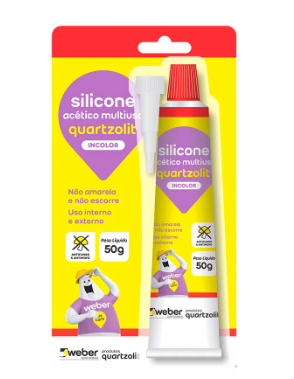 SILICONE QUARTZOLIT ACETICO MULTIUSO INCOLOR 50GK