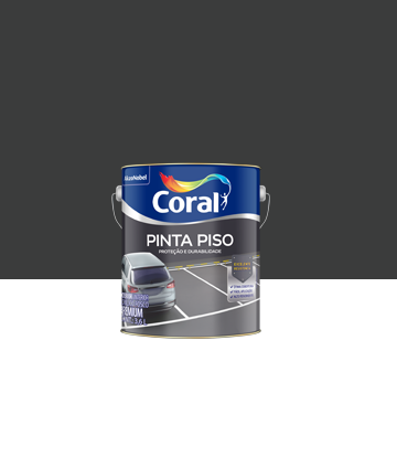 TINTA CORAL PINTA PISO ACRÍLICO FOSCA 18L PRETO