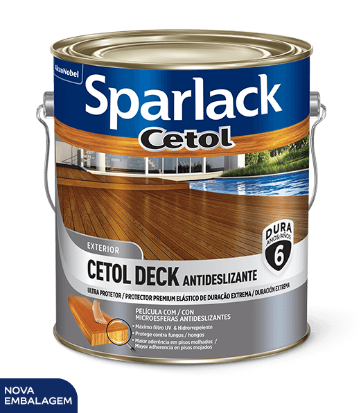 PROTETOR SPARLACK CETOL DECK SEMIBRILHO 3,6L NATURAL