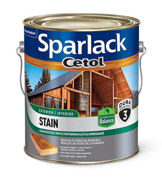PROTETOR SPARLACK CETOL STAIN BALANC ACETINADO 3,6L MOGNO