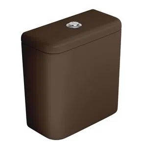 CAIXA ACOPLADO DECA C/ACIONAMENTO DUO CARRARA/NUOVA MARROM FOSCO/CROMADO