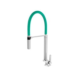 TORNEIRA DOCOL DOC DE COZINHA DE MESA BICA ALTA CROMADO/VERDE